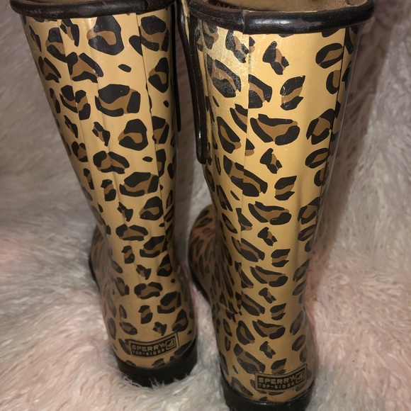 Kate Spade Leopard Rain Boots - Picture 2 of 7